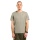 Odlo Wander-/Freizeit Tshirt Crew Neck Cardada (100% Polyester) agate grau/khaki Herren