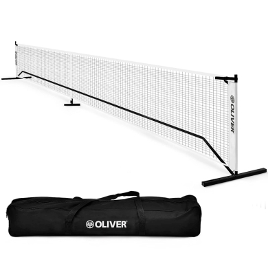 OLIVER Pickleballnetz schwarz/weiss 22'x3'x2.3'