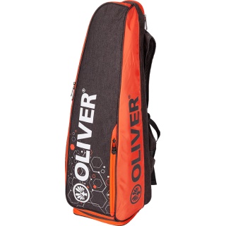 OLIVER Rucksack Racketbag Long (Hauptfach, Schlägerfach) grau/orange
