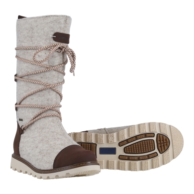 Pomar Winterstiefel Ruka GTX (Filzstiefel, wasserdicht, extrem warm) hellgrau Damen