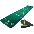 Pure2Improve Golf-Puttingmatte Dual Grain (mit Besen) grün 70x335cm