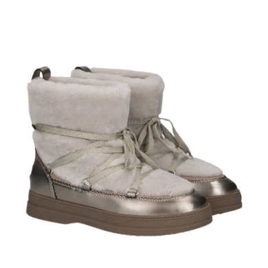 Peter Kaiser Winterschuhe 76230 (Glattleder/Wolle) sandbeige/gold Damen