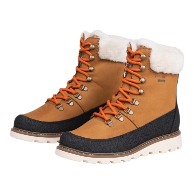 Pomar Winterstiefel PÄIVI GTX (Nubukleder, wasserdicht, extrem warm, Lammfell gefüttert) tan braun Damen