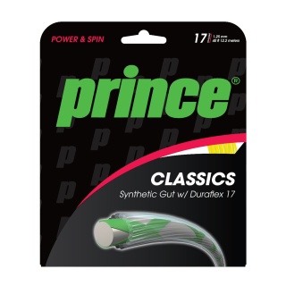 Prince Tennissaite Synthetic Gut Duraflex (Allround+Haltbarkeit) gelb 12m Set