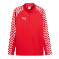 Puma Sport-Langarmshirt teamLIGA26 Training 1/4 Zip Top (100% rec. Polyester, atmungsaktiv) rot Herren