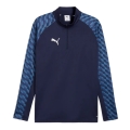 Puma Sport-Langarmshirt teamLIGA26 Training 1/4 Zip Top (100% rec. Polyester, atmungsaktiv) navyblau Herren