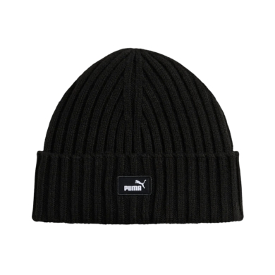 Puma Strickmütze (Beanie) ESS Fisherman (Rippenstruktur) schwarz - 1 Stück