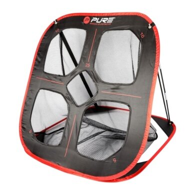 Pure2Improve Golf Trainings-Rebounder Chipping Net schwarz/rot 88x82x80cm