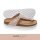 Purosteps Zehensandale Marbella Eco (Leder) rosa/braun Damen