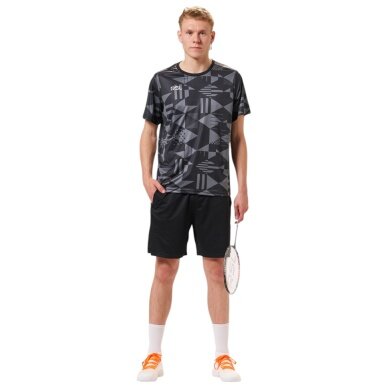 RSL Sport-Tshirt Stone (100% Polyester, bequeme Passform) grau/schwarz Herren