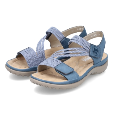 Rieker Sandale 64870-14 blau Damen