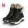 Rieker Winterstiefel Evolution W0063-00 (Stiefel mit seitlichen Reissverschluss und Innenfutter) schwarz/weiss Damen
