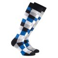 Rohner Skisocke Carola (Wollmischgewebe) blau/bunt - 1 Paar
