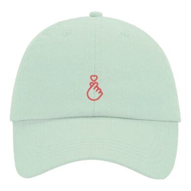 SWFD Basecap Korean Heart Sommer Kappe grün - 1 Stück