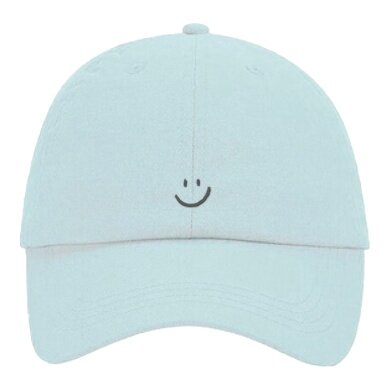 SWFD Basecap Smiley Sommer Kappe hellblau - 1 Stück