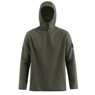 Salewa Wolljacke Fanes Sarner Full-Zip (aus alpinem Wollstrick, warm) dunkelgrün melange Herren