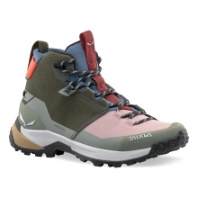 Salewa Wanderschuhe Puez 2 Mid Powertex (Trekking, wasserdicht, atmungsaktiv) olivegrün/bunt Damen