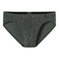 Schiesser Slip Supermini Long Life Soft 181116 (Schlüpfer) gemustert dunkelgrün Herren - 1 Stück