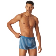 Schiesser Unterwäsche Boxershorts 95/5 Webgummibund 910 dunkelblau/blauweiss gestreift Herren - 3 Stück
