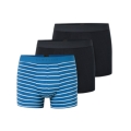 Schiesser Unterwäsche Boxershorts 95/5 Webgummibund 910 dunkelblau/blauweiss gestreift Herren - 3 Stück