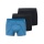 Schiesser Unterwäsche Boxershorts 95/5 Webgummibund 910 dunkelblau/blauweiss gestreift Herren - 3 Stück