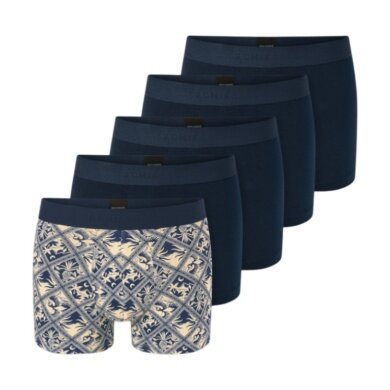 Schiesser Unterwäsche Boxershorts 95/5 Organic Cotton Webgummibund mehrfarbig sortiert Herren - 5 Stück