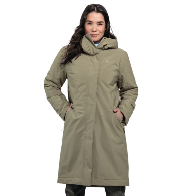 Schöffel Winter-Parka Urban Insulated Coat Style Gregale WMS (wasserdicht, atmungsaktiv) dunkelbeige Damen