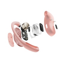 Shokz Kopfhörer OpenFit Air (Open-Ear-Design, 6 Stunden Wiedergabezeit) rosa