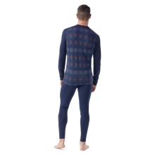 Smartwool Funktionsunterwäsche Langarmshirt Classic Thermal (wärmende Merinowolle, Rundhals) navyblau Herren