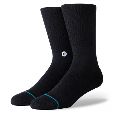 Stance Tagessocke Crew Icon schwarz - 3 Paar