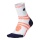 STOX Energy Socks Laufsocke Kompression Running Ankle Socks (gezielte Kompression) weiß/orange Damen - 1 Paar