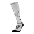 STOX Energy Socks Laufsocke Kompression Running Socks (fördert Durchblutung) weiss/schwarz Damen - 1 Paar