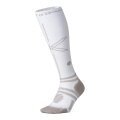 STOX Energy Socks Laufsocke Kompression Running Socks (fördert Durchblutung) weiss/grau Damen - 1 Paar