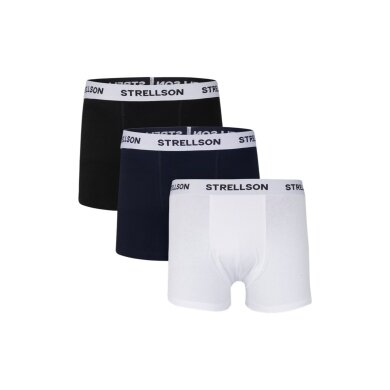 STRELLSON Boxershort (3er-Pack) navyblau/schwarz/weiss Herren - 3 Stück