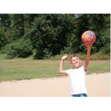 Sunflex Volleyball Beach- und Funball Neopren (Große 5) Funky Scribble orange - 1 Ball