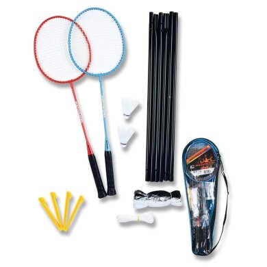 Sunflex Badminton Matchmaker Set Pro (2x Schläger, 2x Bälle, 1x Netz, 1x Tasche)