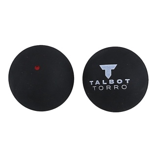 Talbot Torro Squashball (1 roter Punkt, Speed mittel) schwarz - 1 Ball