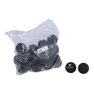 Talbot Torro Squashball (1 blauer Punkt, Speed schnell) schwarz - 25 Bälle im Polybag
