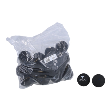 Talbot Torro Squashball (1 blauer Punkt, Speed schnell) schwarz - 25 Bälle im Polybag