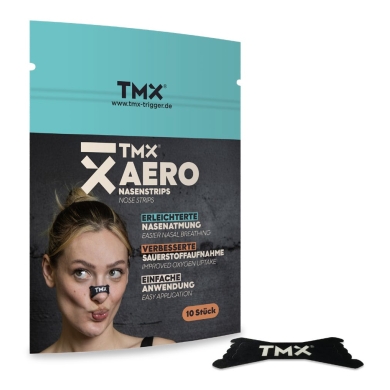 TMX Aero Nasenstrips - verbesserte Atmung, besserer Schlaf und Regeneration - 20 Stück