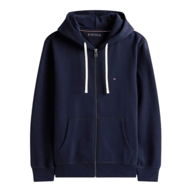 Tommy Hilfiger Kapuzenpullover Full Zip Fleece-Hoodie (Baumwollmix) navyblau Herren