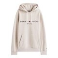 Tommy Hilfiger Kapuzenpullover Flex-Fleece Logo Hoodie (Baumwollmix) beige/pebble Herren