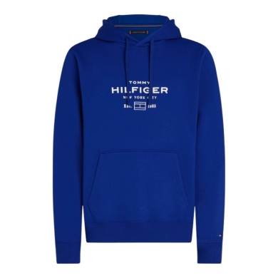 Tommy Hilfiger Kapuzenpullover Oval Graphic Hoodie (Baumwollmix) royalblau Herren