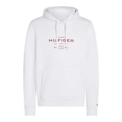 Tommy Hilfiger Kapuzenpullover Oval Graphic Hoodie (Baumwollmix) weiss Herren