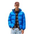 Tommy Jeans Winter-Daunenjacke Essential Down Jacket EXT mit Kapuze (warm, wasserabweisend) indigoblau Herren