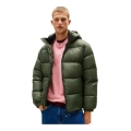 Tommy Jeans Winter-Daunenjacke Essential Down Jacket EXT mit Kapuze (warm, wasserabweisend) grün Herren