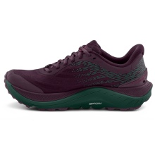 Topo Trail-Laufschuhe Ultraventure 4 (Stabilität, Langstrecke, breitere Zehenbox) burgundrot/teal Damen