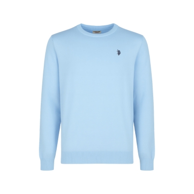 U.S. Polo Assn. Pullover Crewneck US16859 (100% Baumwolle) hellblau Herren