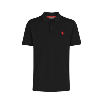 U.S. Polo Assn. Freizeit-Polo US16147 (Baumwolle) schwarz Herren
