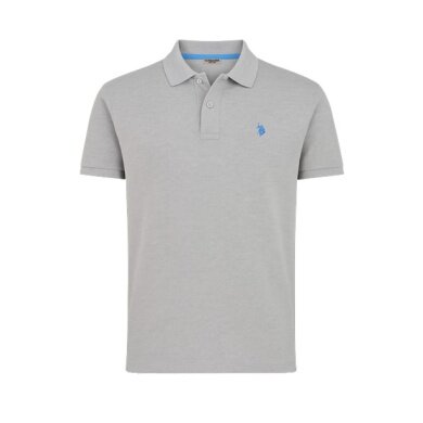 U.S. Polo Assn. Freizeit-Polo US16147 (Baumwolle) grau Herren